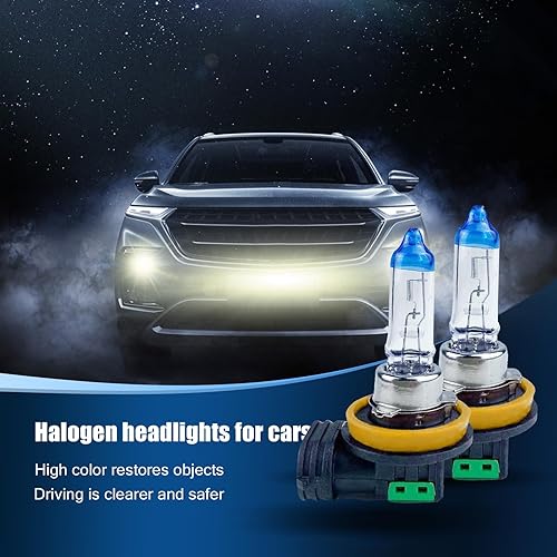 Miniatura 3 de Slykew 2 piezas de repuesto de bombillas halógenas para automóvil, 12 V 55 W, impermeable, súper brillante, lámpara antiniebla para vehículos,