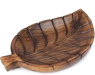 Gorgeous Birthday Housewarming Gift Ideas Handmade Decorative Designer Mango Wood Serving Tray Platter For Fruit Snacks Cheese Food Tray Dining Kitchen Accessories Tableware Serveware 10 x 6 Inches