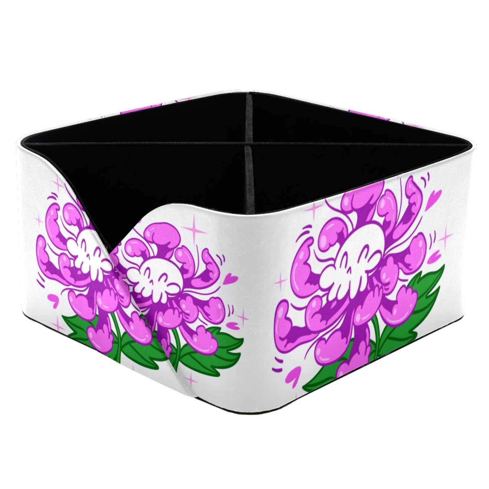 Organiseur de bureau à fleurs violettes pour ranger la chambre d'enfant