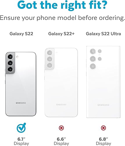 Miniatura 9 de Speck Productos Funda Presidio2 Grip Samsung Galaxy S22, bisel elevado, NegroNegroBlanco