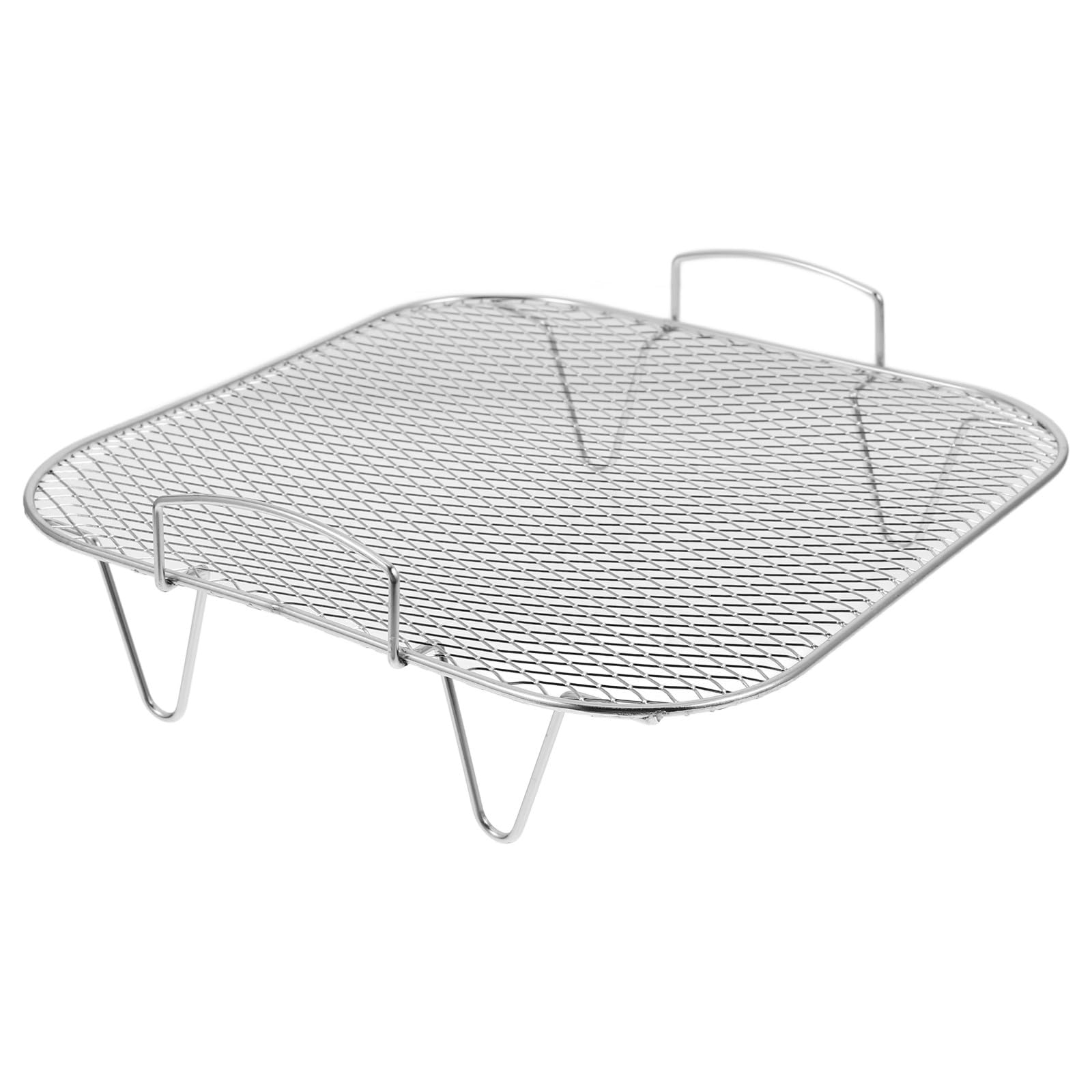 Juego de accesorios para airfryer de acero inoxidable con parrilla y vapor, freidoras de aire caliente que ahorran espacio, rejilla para accesorios de cocina uniformes para una cocina