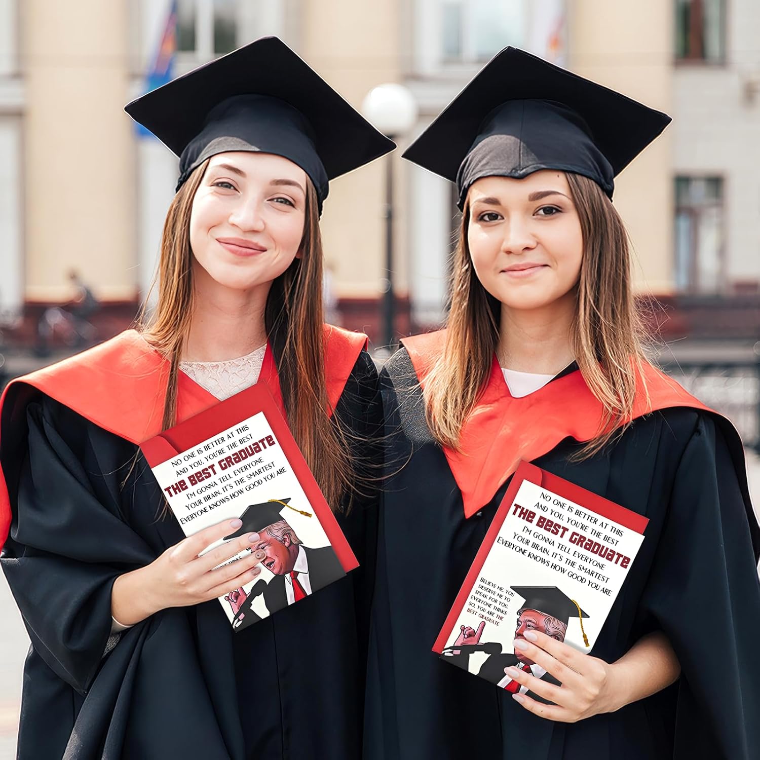 Funny graduation Card for Him Her?Humorous Congratulations Card for Friends?2025 Graduation Cards for Women or Men?Best Gifts for University Master's,college,Middle School,Classmate,Teacher (White-5)