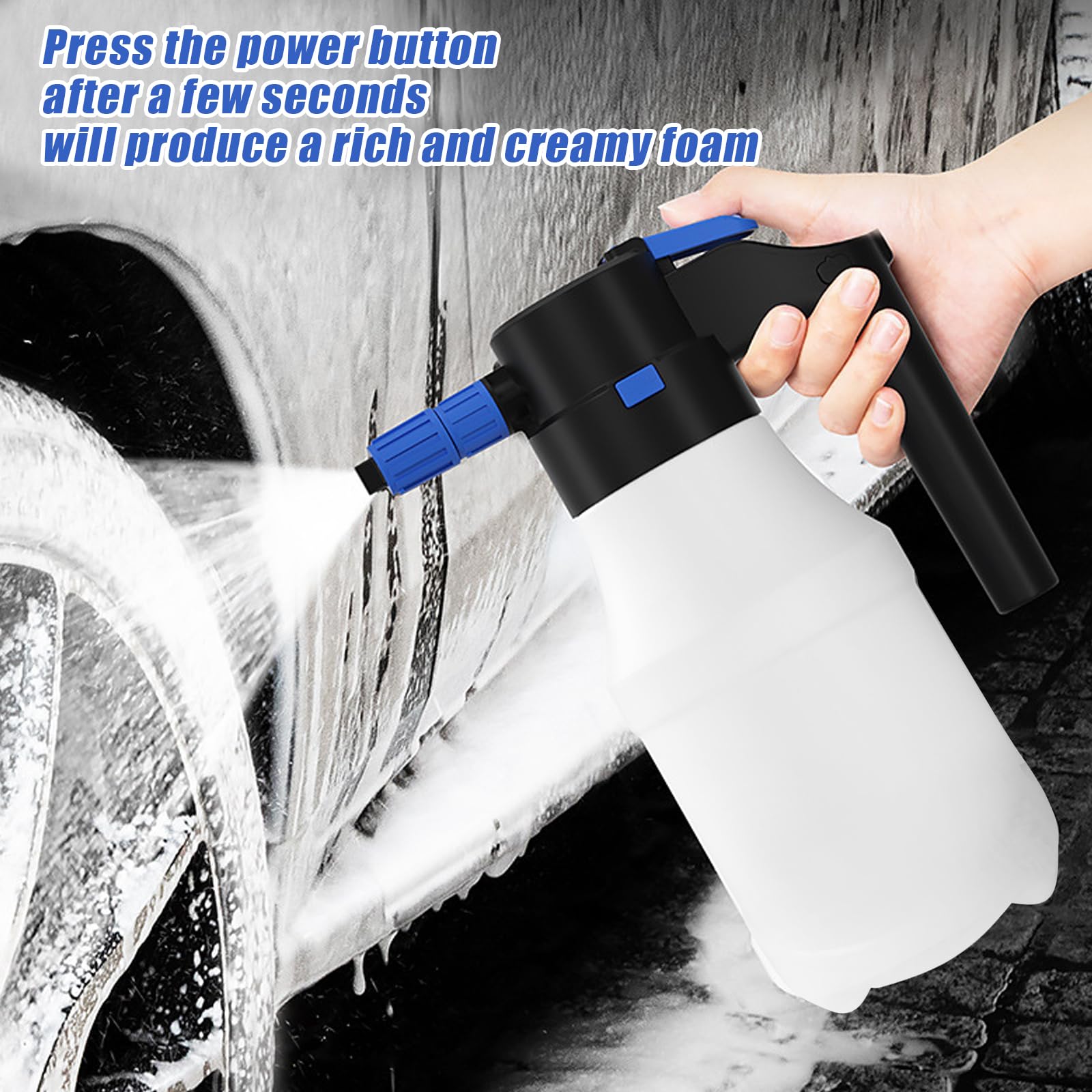Spruzzatore Di Schiuma Per Auto Elettrica, 1,5 L, Alimentato A Batteria