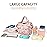 FHELAD Pink Small Diaper Bag Backpack Diaper Tote Bag Printed, Waterproof Multi-Function Mini Tote Maternity Bags Travel Backpacks with Insulated Pockets, Pink