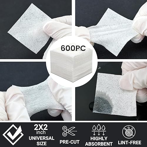 Miniatura 3 de PINGMIC Kit de Limpieza de Armas de 1200800600 PIEZAS - Parches y Hisopos de Limpieza de Armas, Hisopos Puntiagudos de 6 Pulgadas, Parches Sin