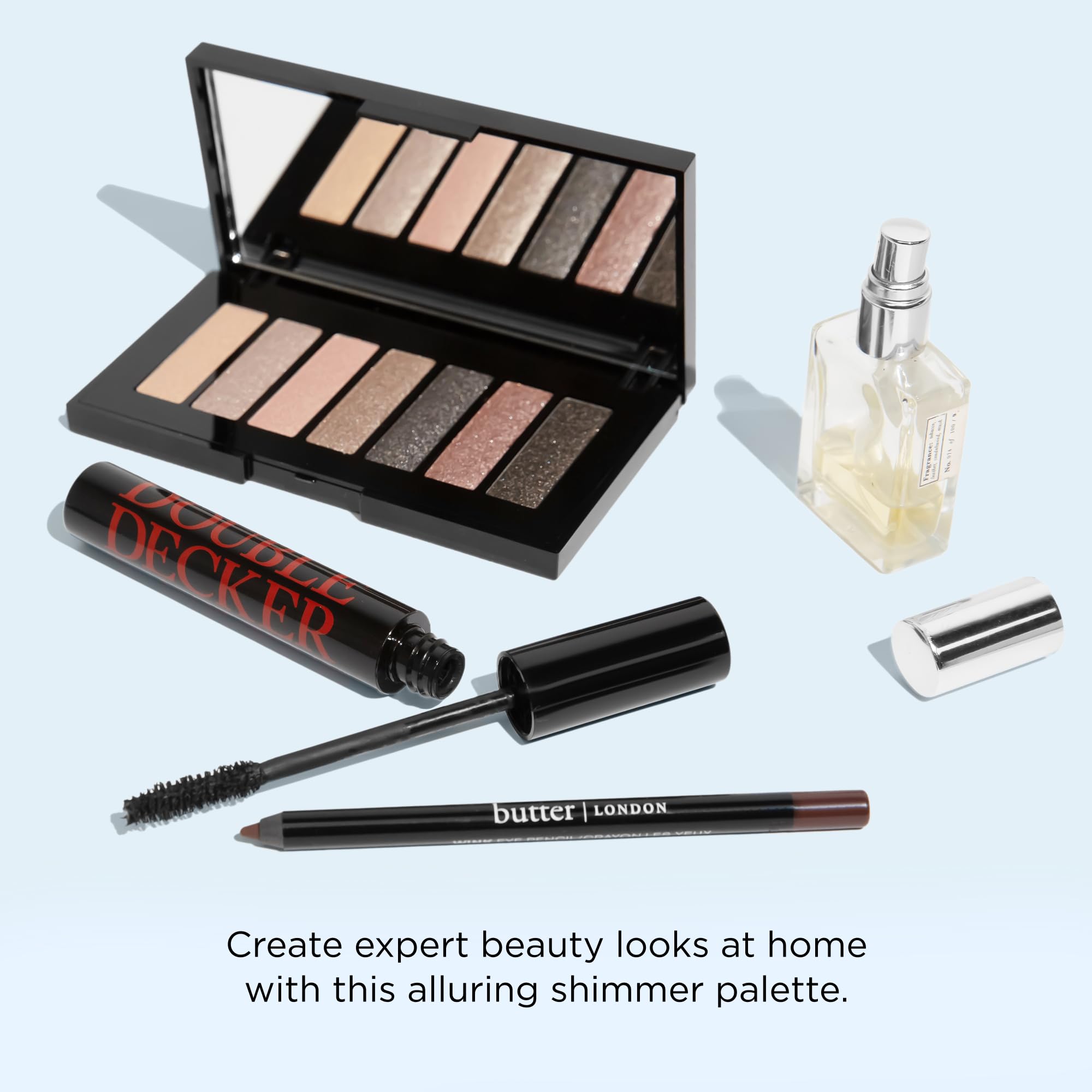 Butter London Glazen Smooth Silk Shadow Palette - Mauves for Women 0.35 oz Eye Shadow