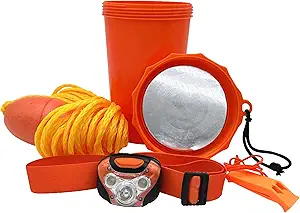 Pelican Nautical Safety Kit for Paddle Sports, Water Sport & Boating - Orange