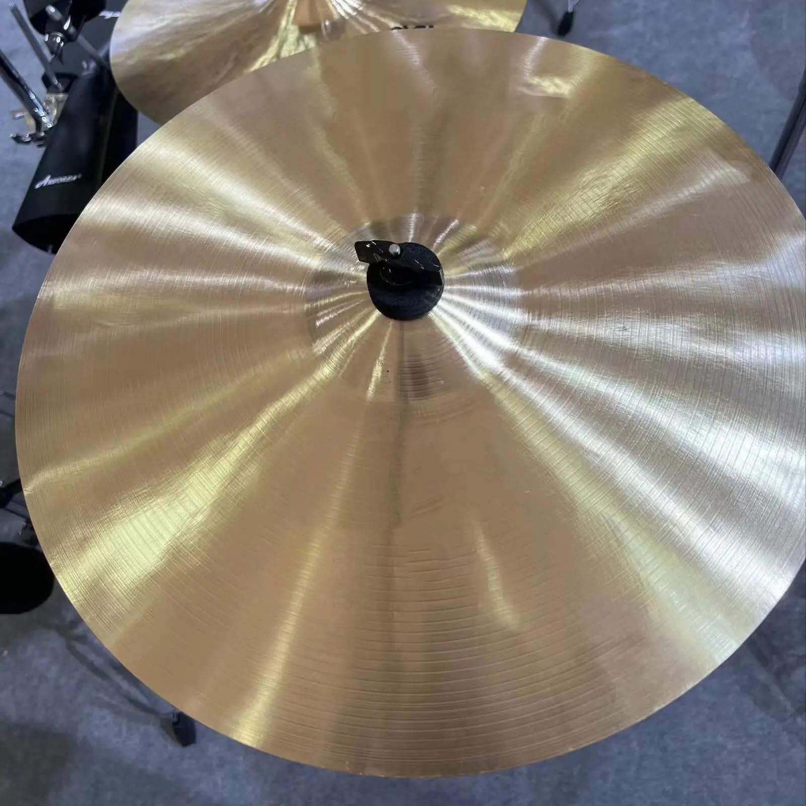 Professionelles Becken Crash Becken 14-19 Zoll Bronze Becken Schlagzeug Percussion Musikinstrument(19 Inch)