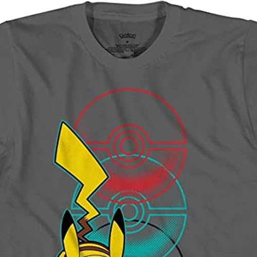 Miniatura 3 de Pokemon Pikachu Big Boys Camiseta de manga corta - Pikachu Lightning Energy Bounce