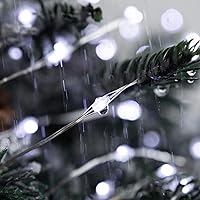 Vista 4 de Cadena de luces solares para exteriores, 200 pies 600 LED luces solares de hadas, impermeables, 8 modos, botón, cadena de luces para patio, jardín