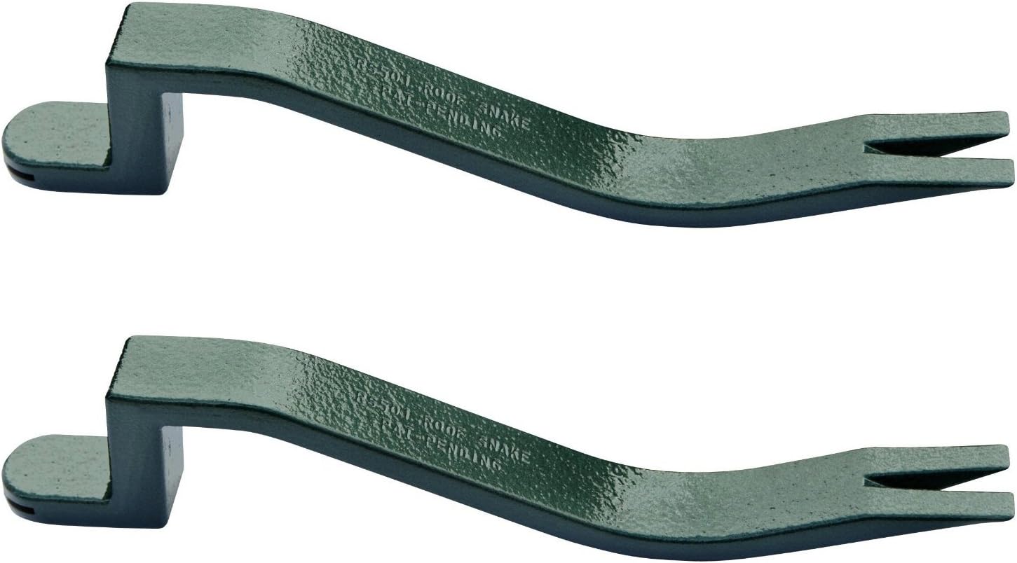 PacTool RS501 Heavy Duty Roof Snake Shingle Replacer and Nailer Pullers, 2-Pack