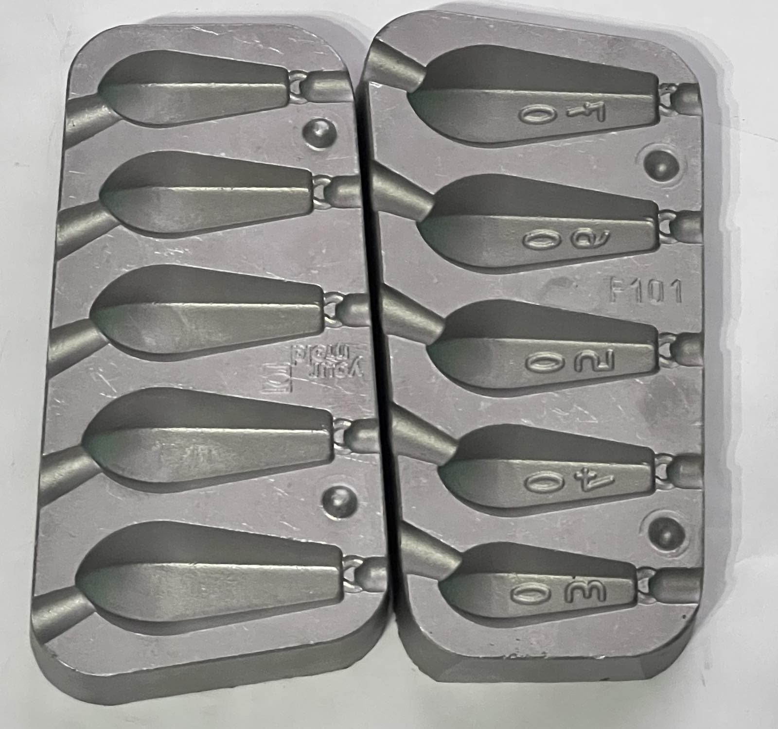 Moule hexagonal pour pêche à la carpe, mer, rivière 30-40-50-60-70 g