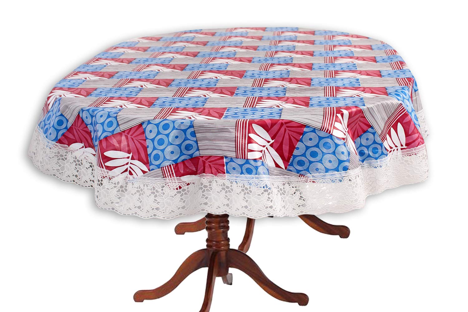 Stylista 4 Seater Oval Dining Table Cover WxL 54x78 inches Surface Pattern Grey with White Border lace (B089T59RWK) Amazon Price History, Amazon Price Tracker