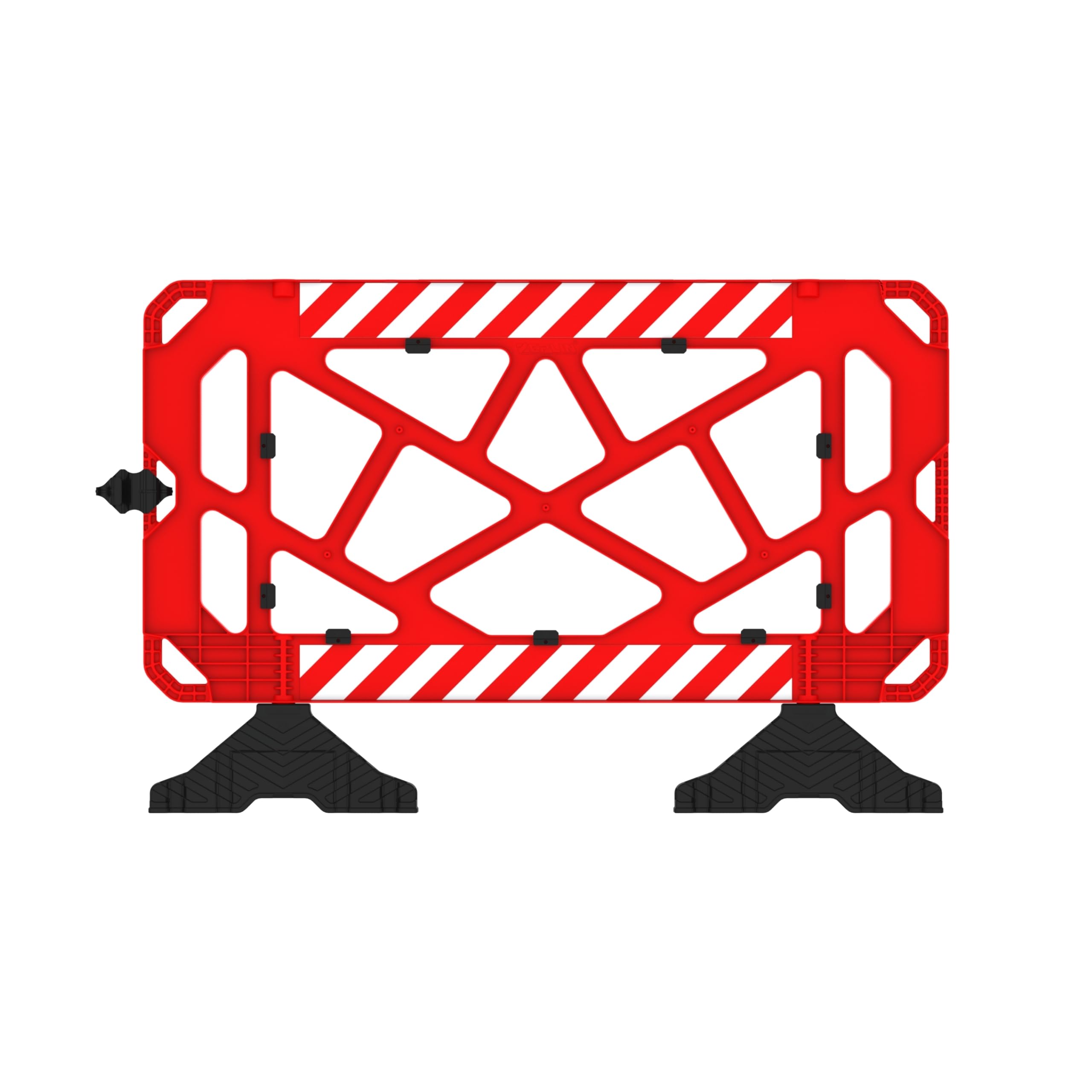 Valla de Obra Peatonal de Plástico 150 cm Rojo 1 Unidad