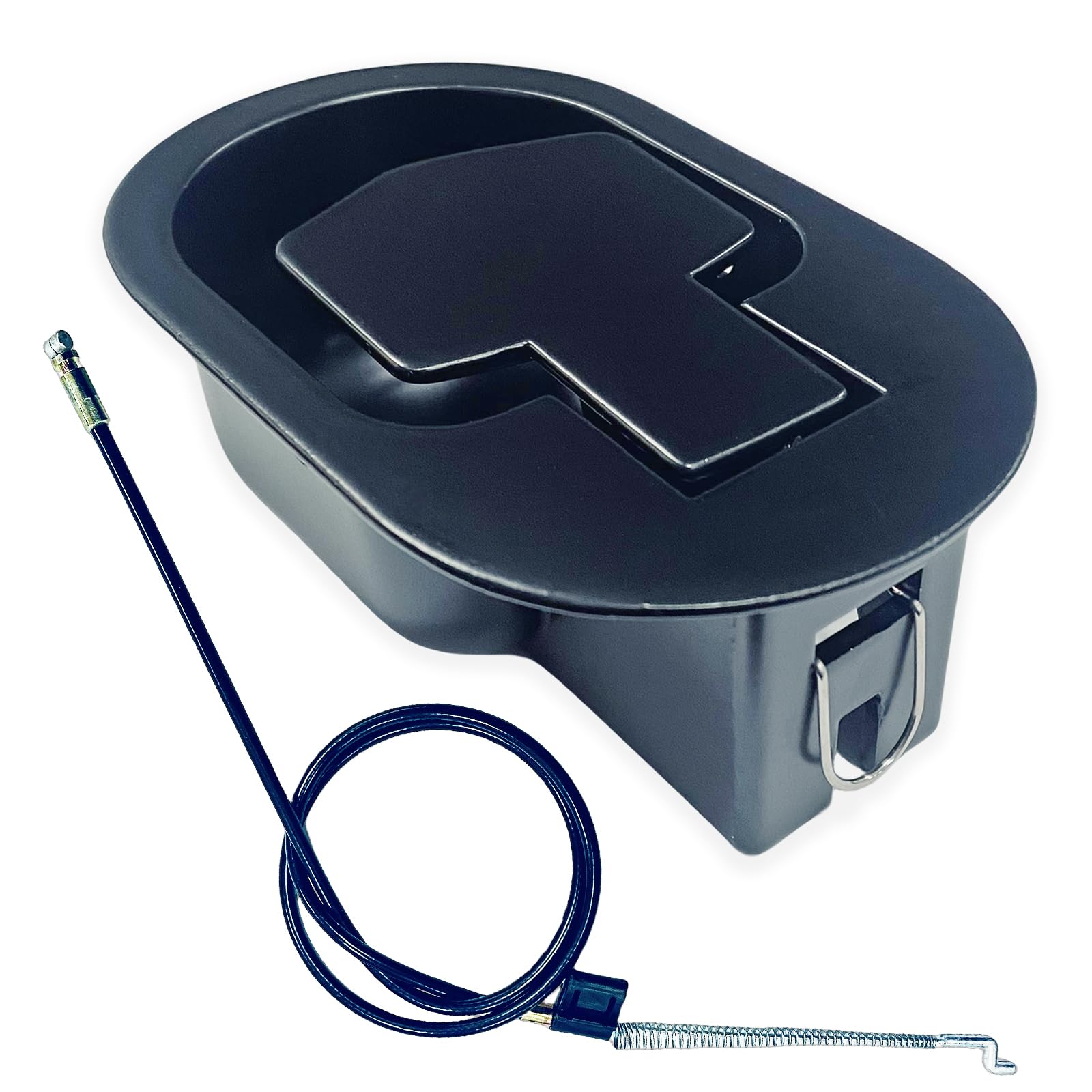 AFZZRecliner Handle Replacement, Universal Metal Pull Recliner Handle with Cable for Ashley, Lazy Boy and Most Recliner Sofa Brand, Exposed Cable Adjustable Length of 4.9 inch to 5.5 inch