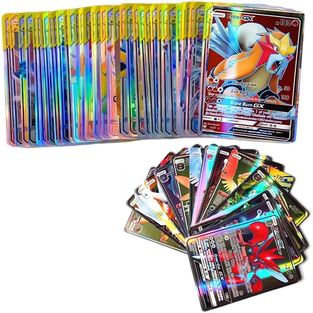 Funkey 50Pcs Assorted Playing Card Game for Kids,Boys,Girls,Adults (Brilliant Star Booster Pack)