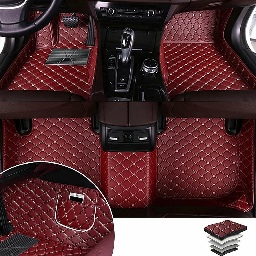 TAHALI All Weather car Floor mats Waterproof, AntiSlip, Custom Making Leather