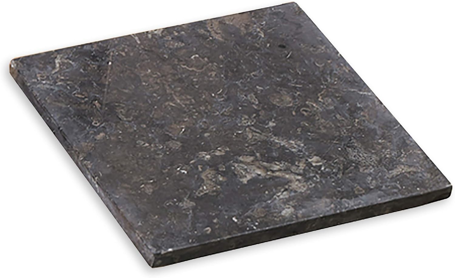 Creative Home 12"x12" White Marble & Mango Wood Pastry Board – Handmade from Indian Marble | Heavy-Duty Dough Board, Cutting Board, Sushi Serving Tray, Cooling Plate for Oven Dishes