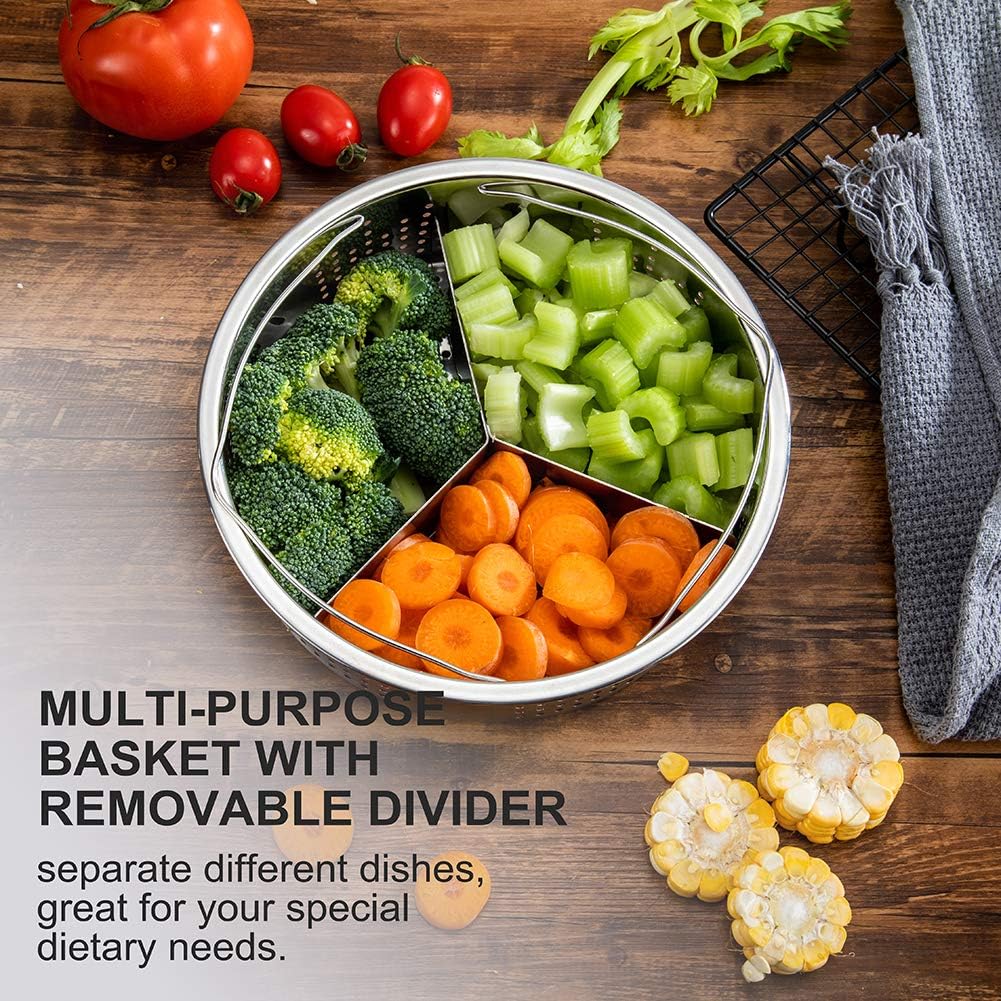 [Best Value Set] House Again Accessories for InstaPot, Universal Compatible with 5/6 Qt Pressure Cookers- Sturdy Steamer Basket with Accessories for All of Life's Need, Dishwasher Safe