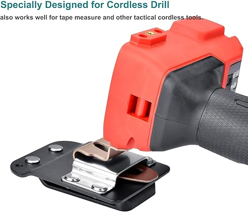 Miniatura 2 de Soporte de clip para cinturón de taladro inalámbrico, soporte para taladro de impacto en cinturón de herramientas de 2 pulgadas, funda de impacto