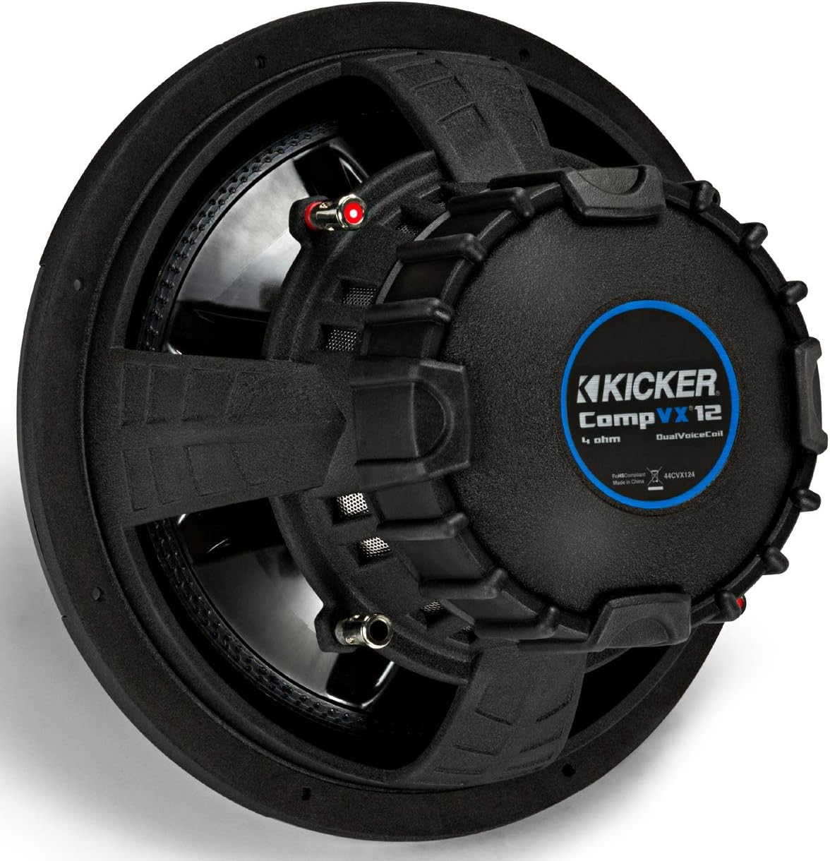 Kicker CVX124 COMPVX 12" Subwoofer Dual Voice Coil 4-Ohm 750W (Renewed)