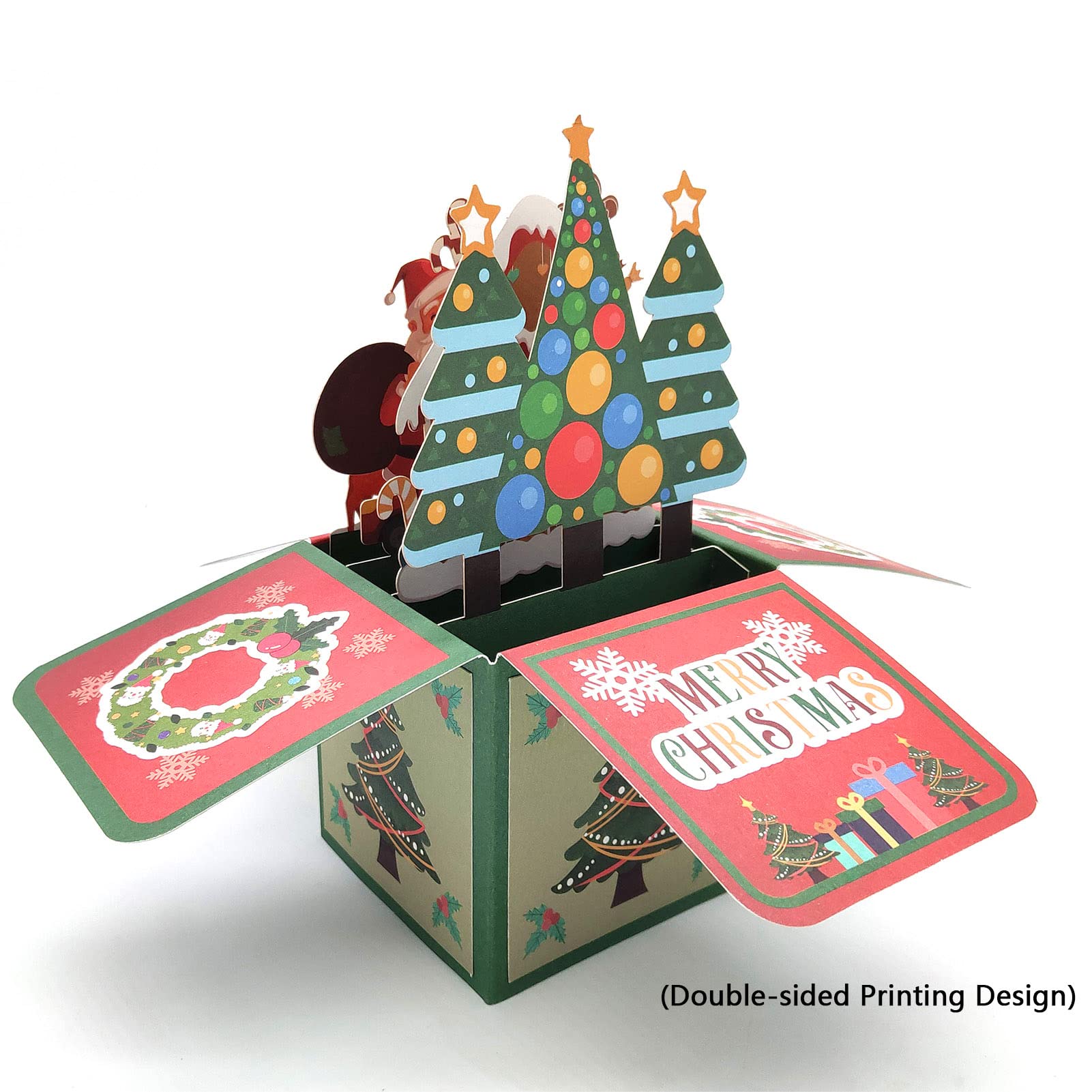 Cartes De Noël 3D, Cartes Postales Popup, Enveloppes De Voeux, Cartes