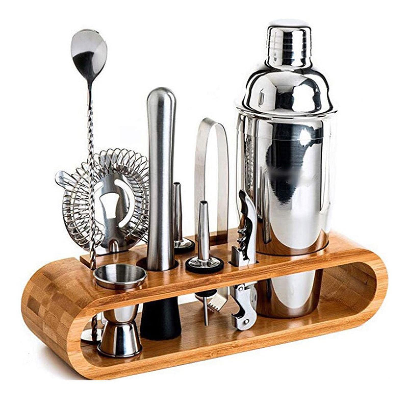 Genérico Set De Coctelería De Acero Inoxidable, 750 Ml con Base, Utensilios para Mezclar Cócteles, Ahorra Tiempo Y Es A Prueba De Fugas, Ideal para Guardar En Casa O En Fiestas