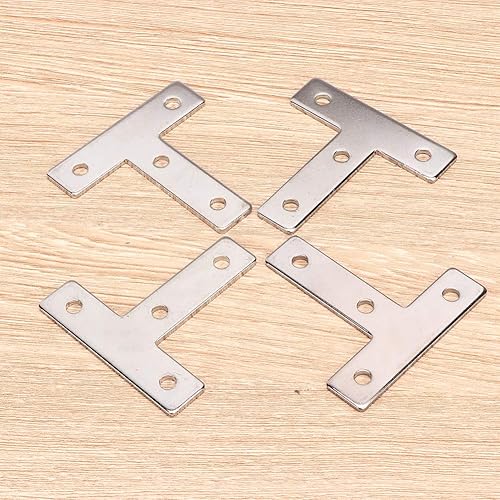 Miniatura 8 de 10 piezas de soporte de esquina de perfiles de aluminio, sujetadores de placa de perfil de extrusión de aluminio de acero al carbono, 2020 L, T,