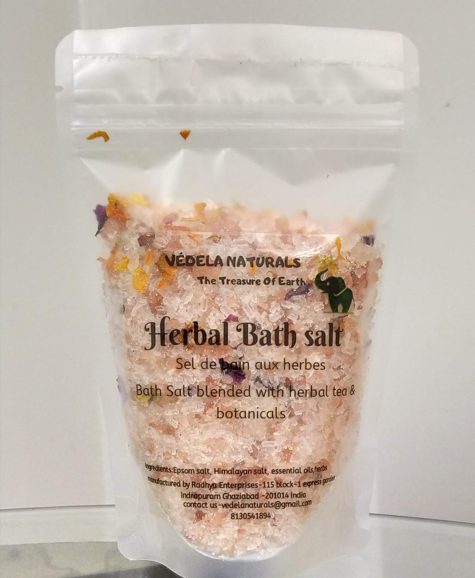 VÉDELA Naturals -Bath Salt | Herbal Bathtub Tea | Essential oil lavender & Tea Tree Oil | 250grm-image-41