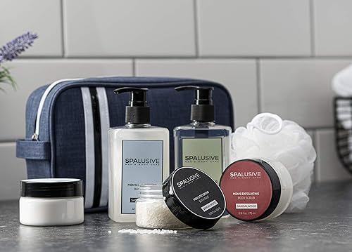 Miniatura 5 de Juego de regalo de spa de lujo para hombres, cesta de regalo natural para hombres, gran regalo para chicos para vacaciones, cumpleaños, escuela