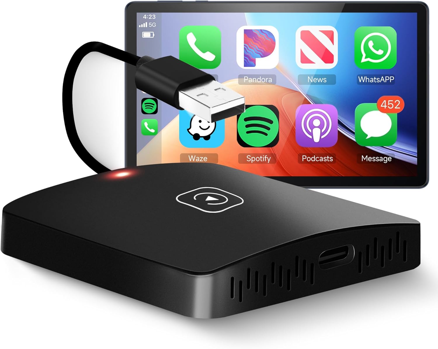 CarPlay Inalambrico Adaptador para iPhone, Wireless Apple Carplay