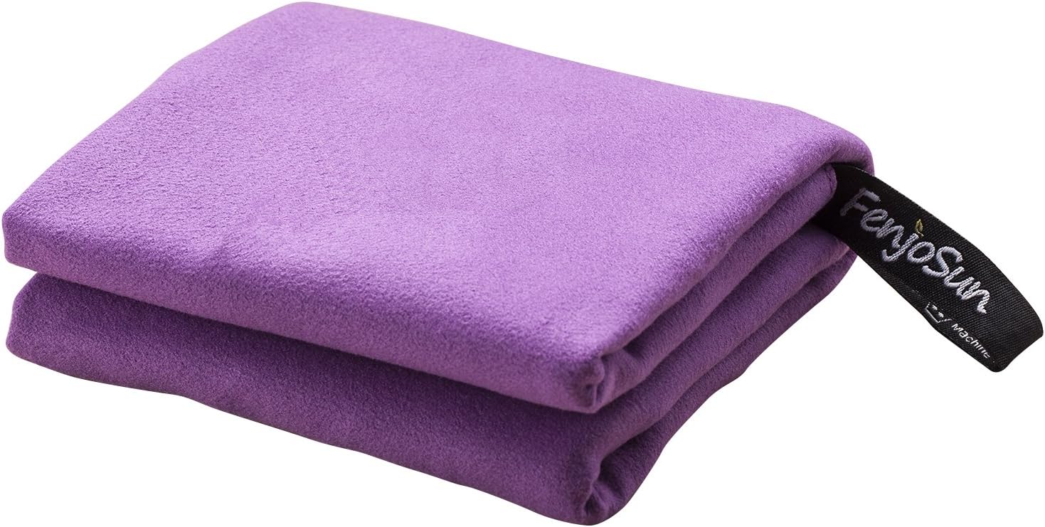Microfiber Travel Towels Sport Towels Quick Drying Towel-Purple-40"×20"