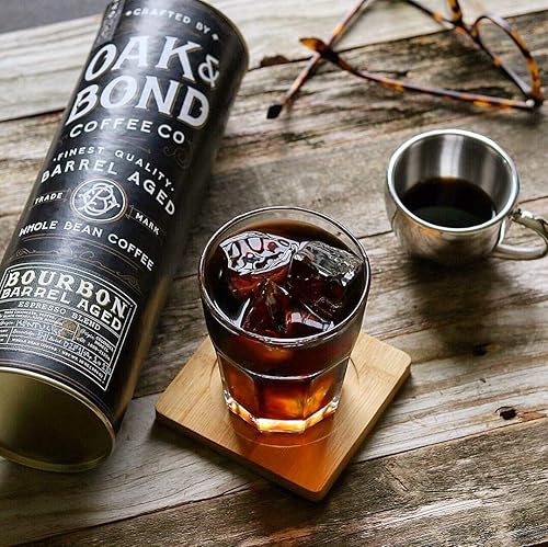 Miniatura 3 de Oak & Bond Coffee Co. - Café añejado en barril de café expreso bourbon añejado, mezcla de granos enteros, arábica, tostado oscuro con chocolate,