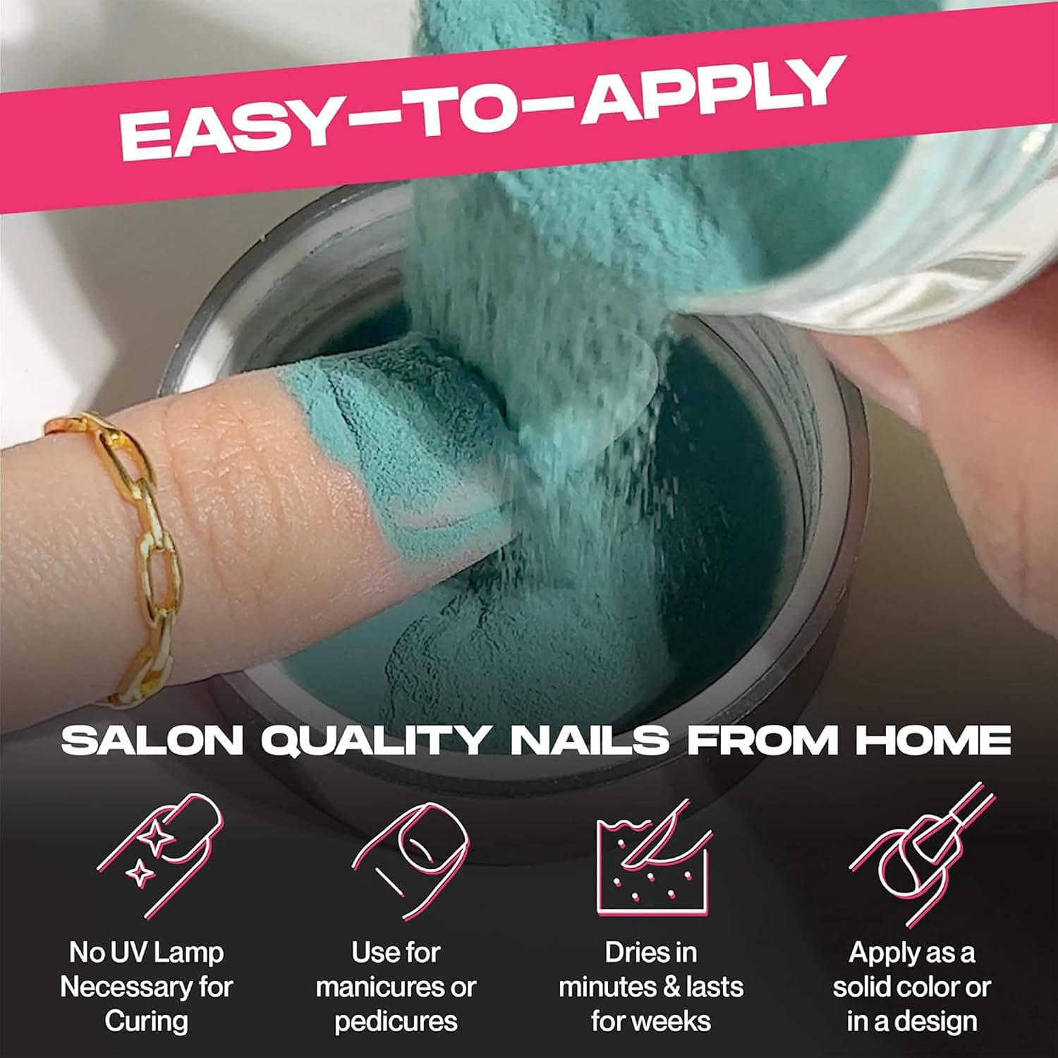 Nailboo Dip Powder for Nails, Necessary Pink – Sheer Pink Nail Dipping Powder, Custom Made with Highly Pigmented Ultra-Fine Formula, No UV Light Needed, DIY Nails at Home for Beginners or Pros, 0.5 oz