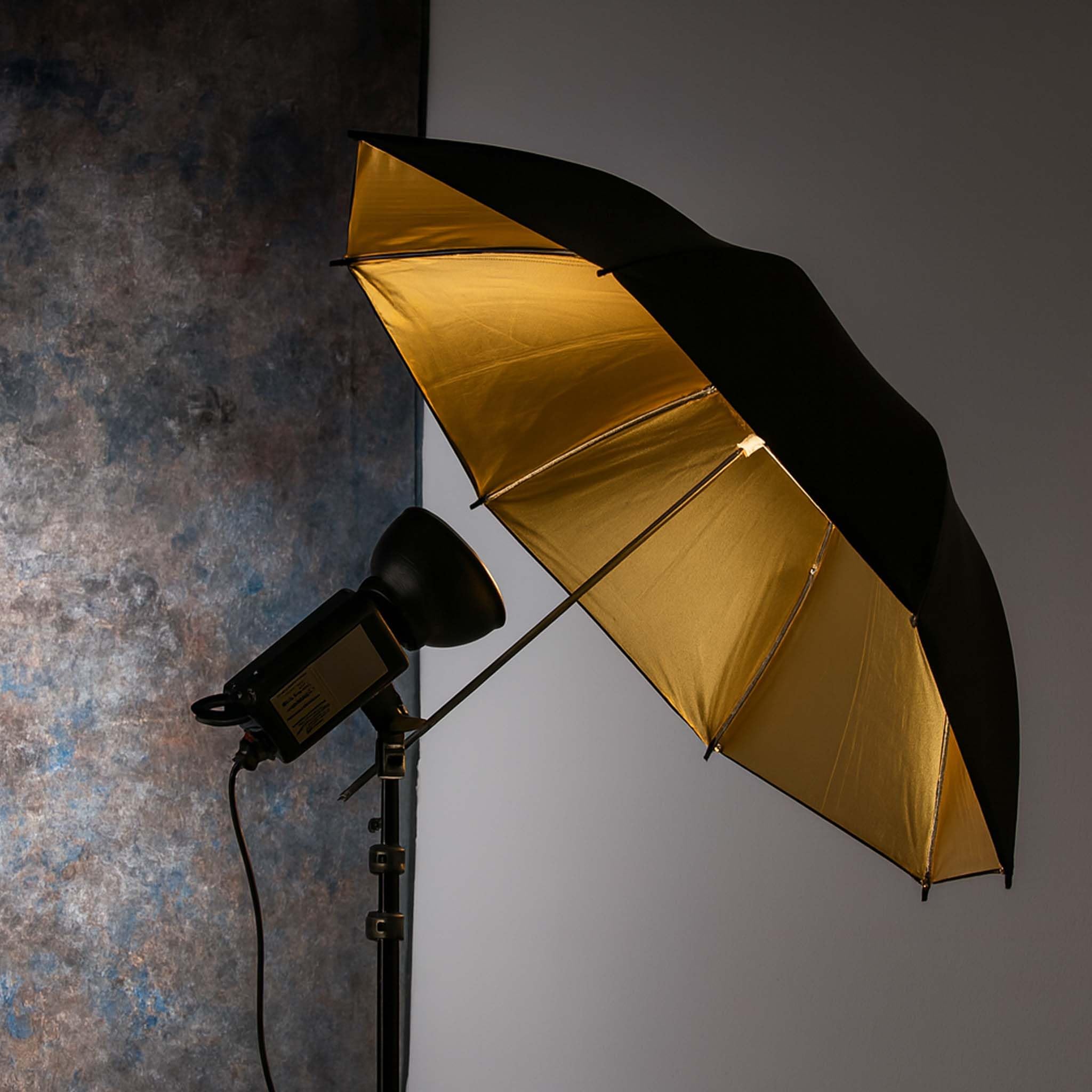 Parapluie réfléchissant walimex doré, 84 cm