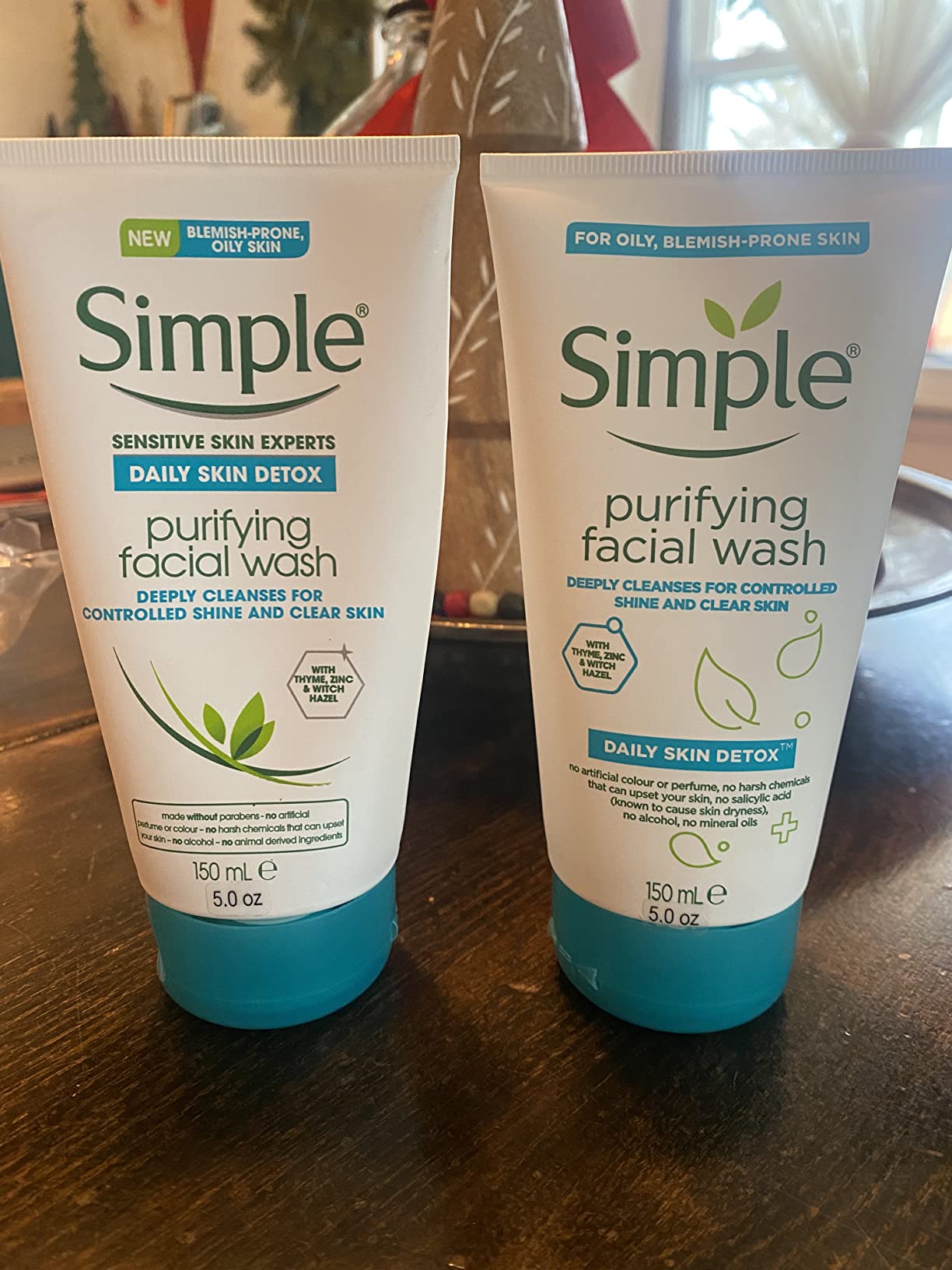 Unilever Simple Daily Skin Detox Purifying Facial Wash, 150ml (Package may vary)