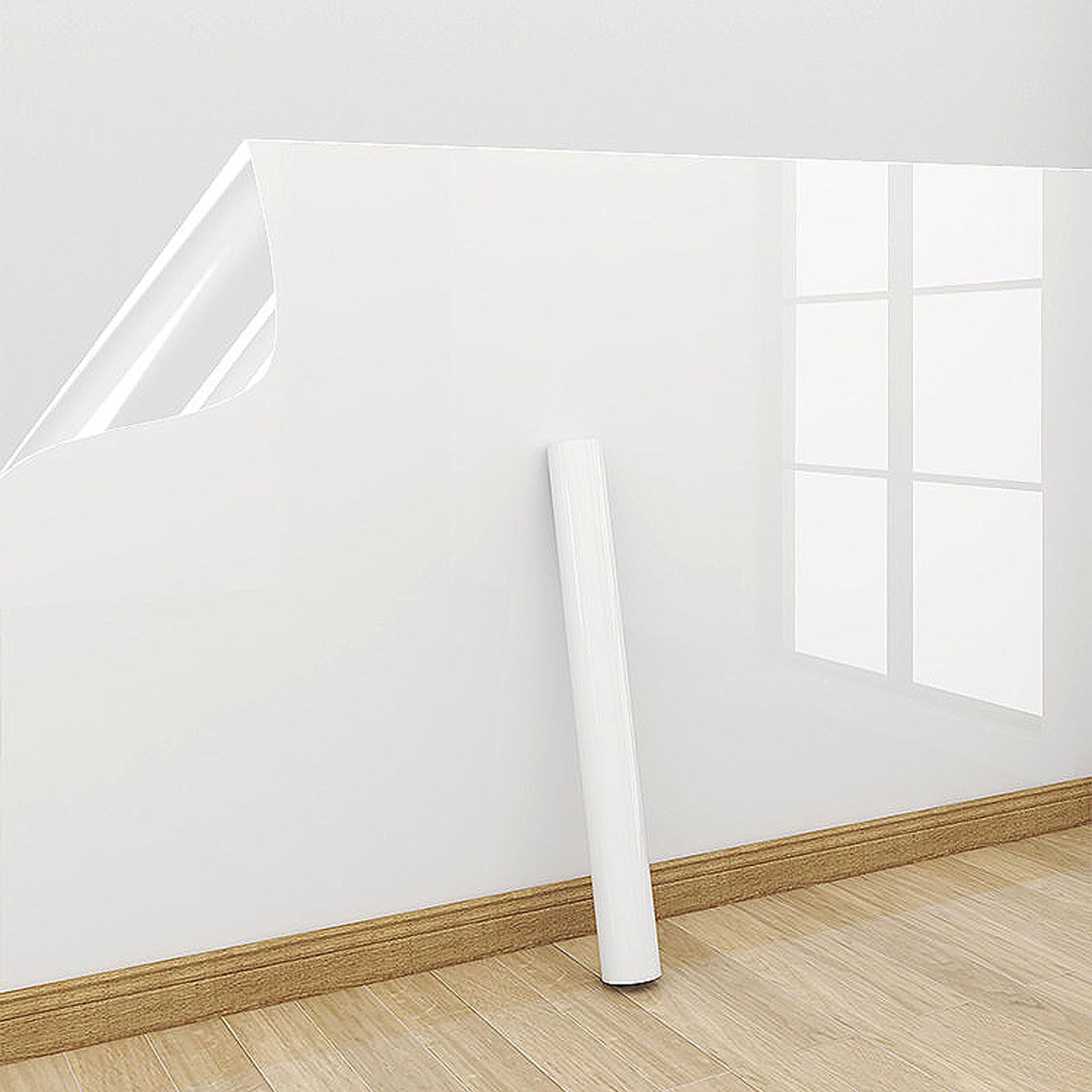 GoldeneAmeisen Electrostatic Wall Protective Film,Clear Plastic Static Cling Protector Film,Non Adhesive Static & Splash Back Wall Protector,Dog & Cat Wall Protector,for Wall,Cupboard,Dogs,Cats