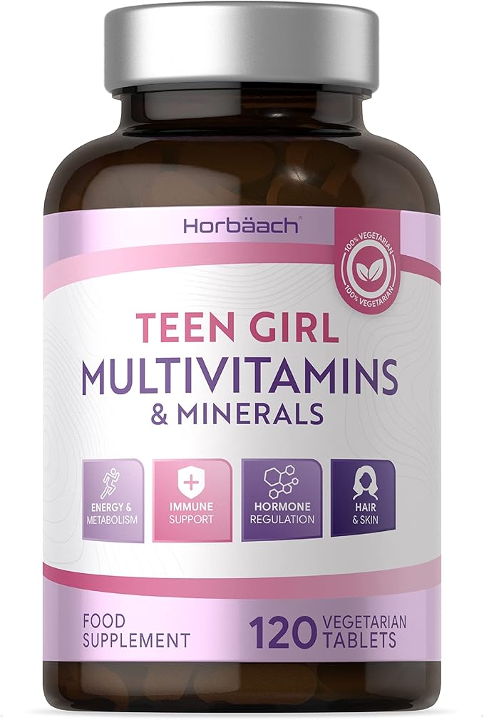 Teen Girls Multivitamin 120 Vegetarian Tablets with Vitamins