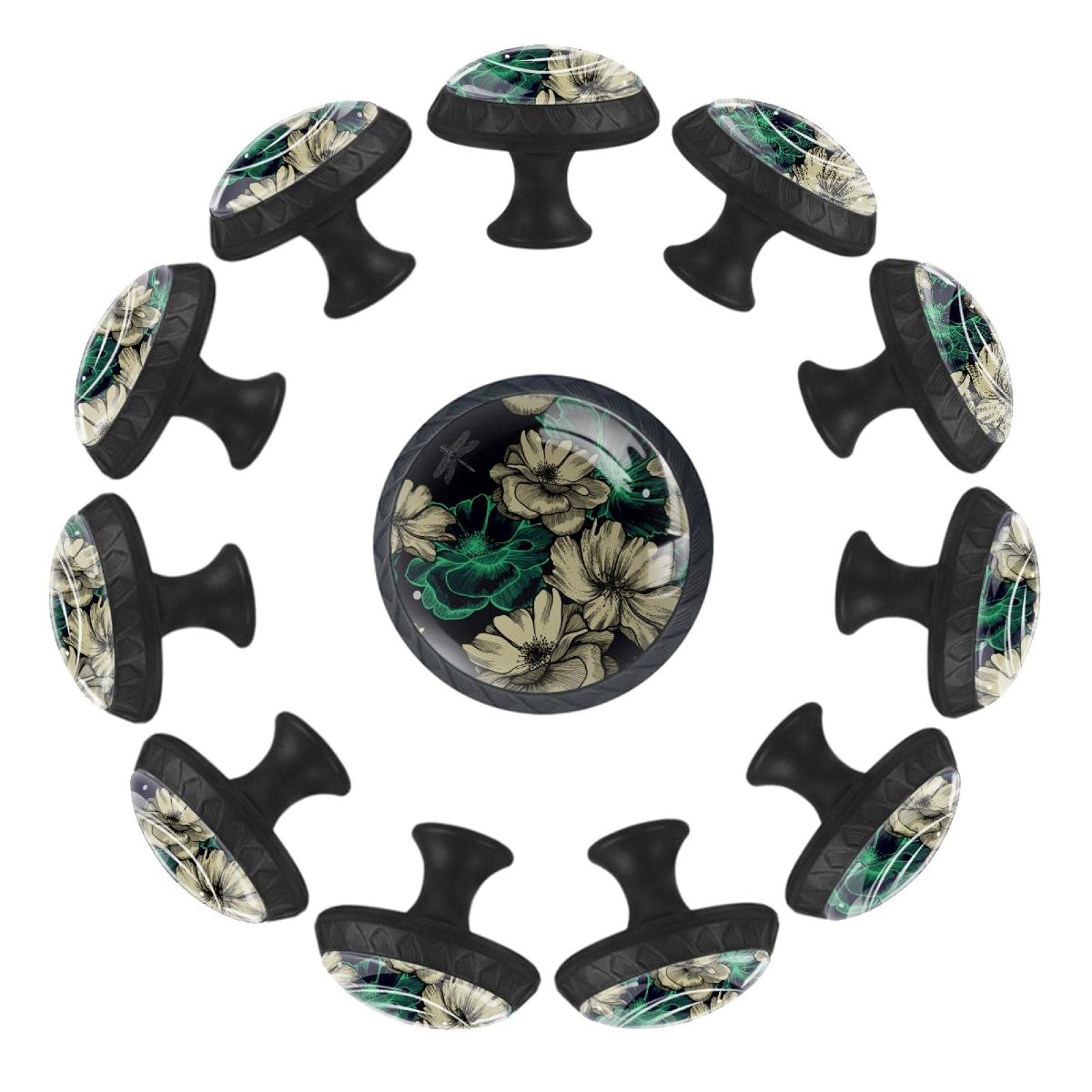 Boutons de tiroir libellules poignée de meuble ronde 35 mm pour commode et armoire