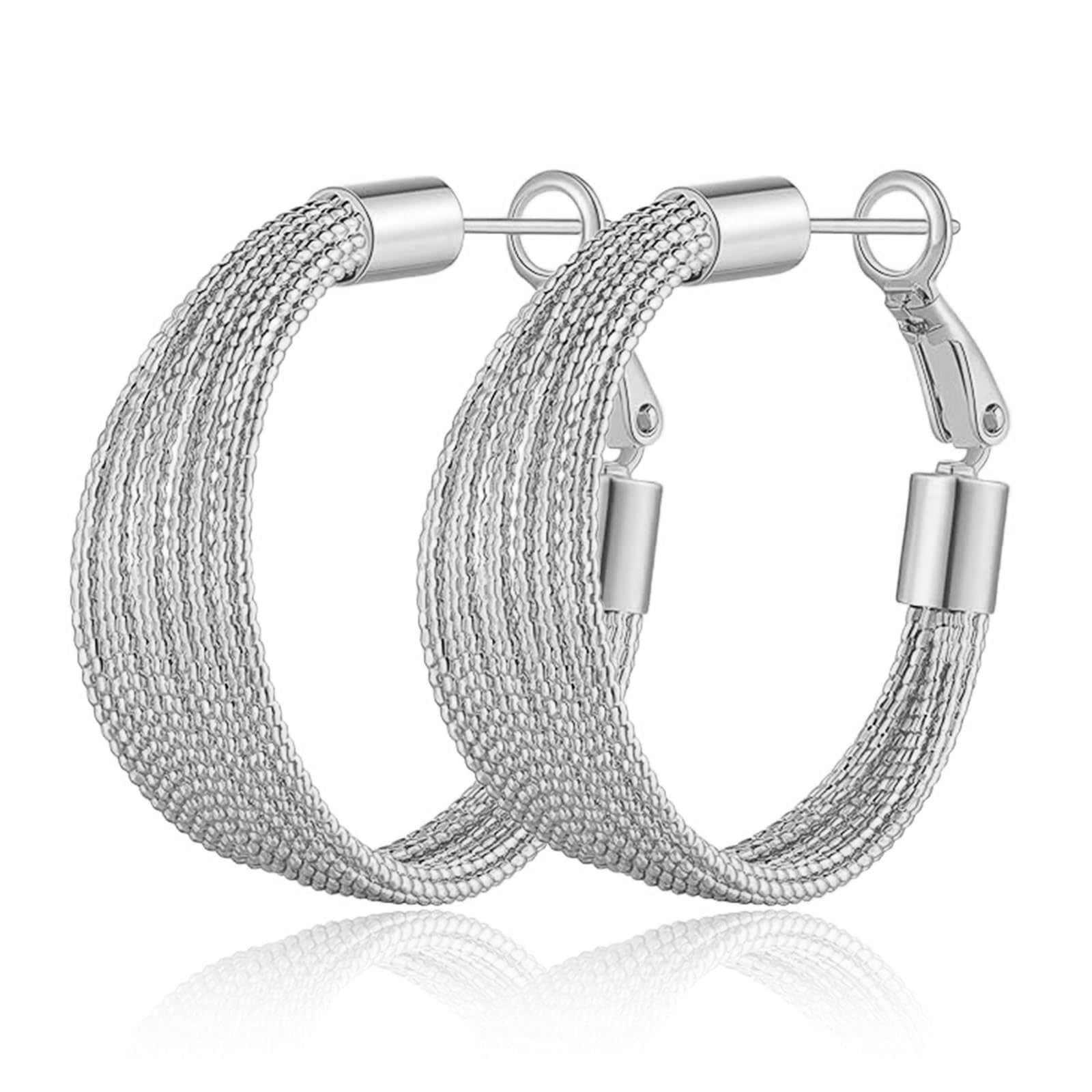 Vier Klauen-Ohrringe, S925 Silber, kreative Vier Klauen-Strass-Ohrstecker, Damen-Creolen-Ohrring-Dekoration, Damen-Zirkon-Schmuck-Ohrringe