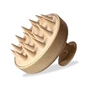 XO Curls Gentle Shampoo Brush for Hair Growth & Clean Scalp; promotes circulation, stimulates follicle growth, and exfoliates scalp to clear product build-up & dandruff (Beige) gallery image