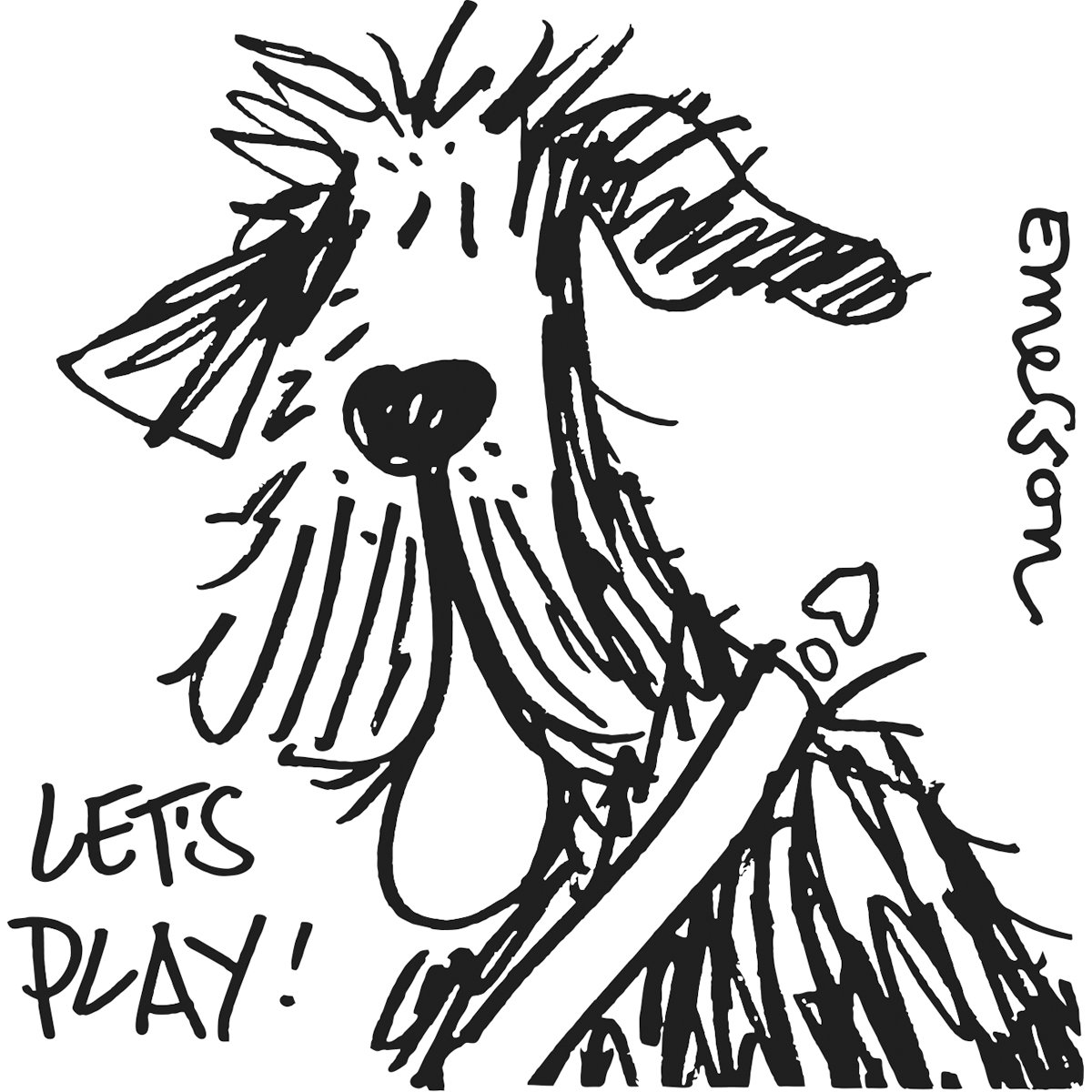 Gourmet Rubber Stamps Cling Stamps 2.75 x 4.75-inch-Let's Play