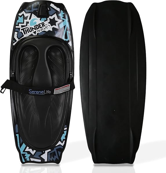 SereneLife Tavola da Surf Kneeboard con Gancio e Cinghia per Bambini e Adulti, Sport Acquatici e Ideale per Attività in Barca, Waterboarding, Boogie Boarding in Ginocchio e Knee Surf - 1