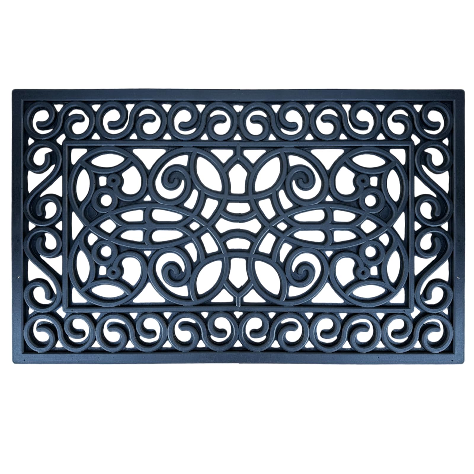 ED LINEN Decorative Rubber Door Mat Heavy Duty Non-Slip Door Mats Outdoor Anti Fatigue Dirt Scrapper Floor Mat For Entrance, Backdoor, Patio And Lawn Outdoor Mat (45 X 75 cm) (pack of 1)