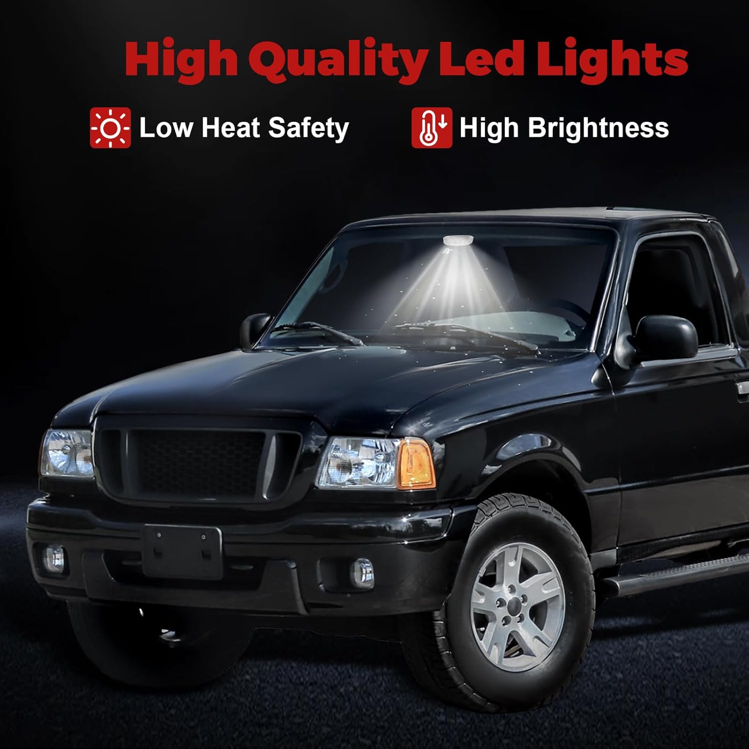 Dome Light Assembly with Cover Compatible with Ranger 1993 1994 1995 1996 1997 1998 1999 2000 2001 2002 2003 2004 Interior Map Light Replace F37Z-13776-B, F37Z13776B, F67Z-13783-AA, F67Z13783AA