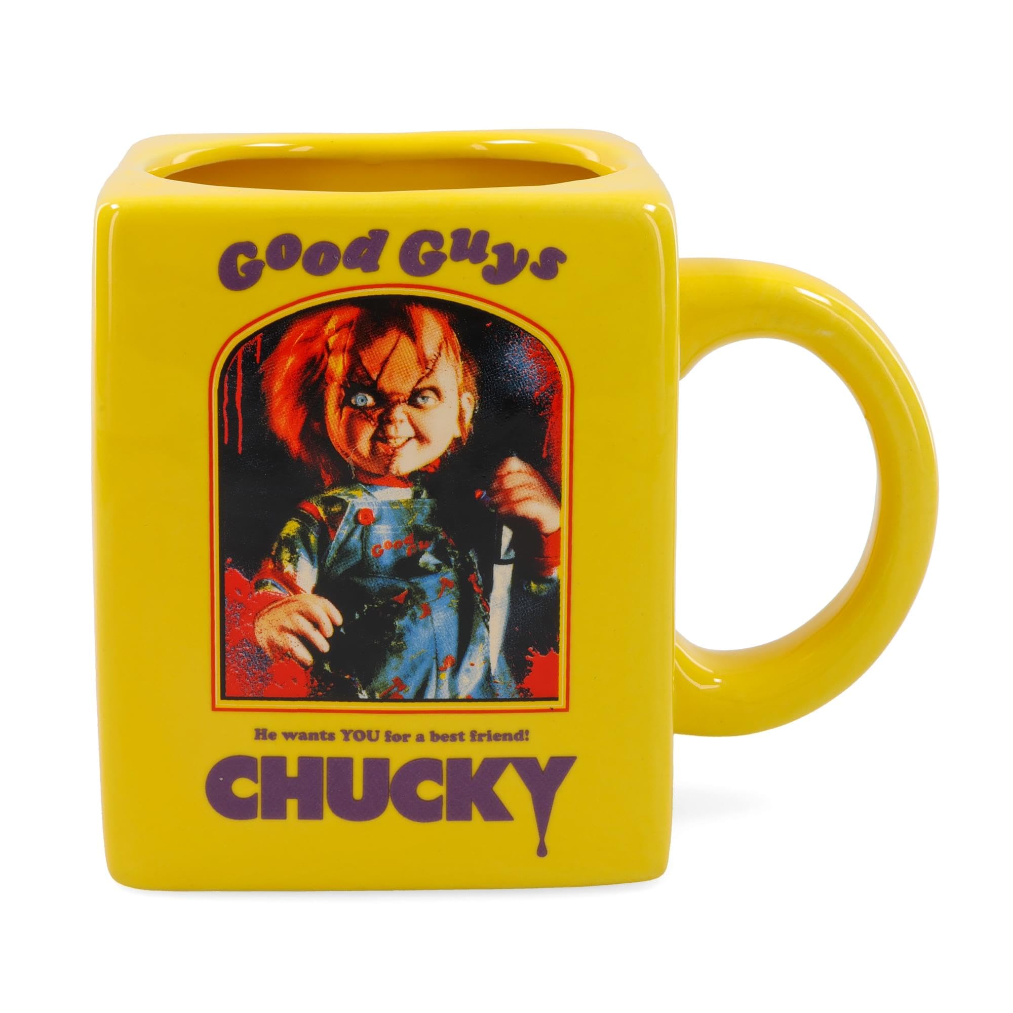 Child's Play Chucky Good Guys Sculpted Ceramic Mug | Large Coffee Cup For Tea, Cocoa, Bev…