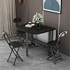Wooden Folding Table, Dining Table, Extendable, With Wheels, Space-saving, Compact, Drop Leaf Butterfly Table, Adjustable, Living Room, Kitchen, Small House, Rental, Apartment, Living Alone