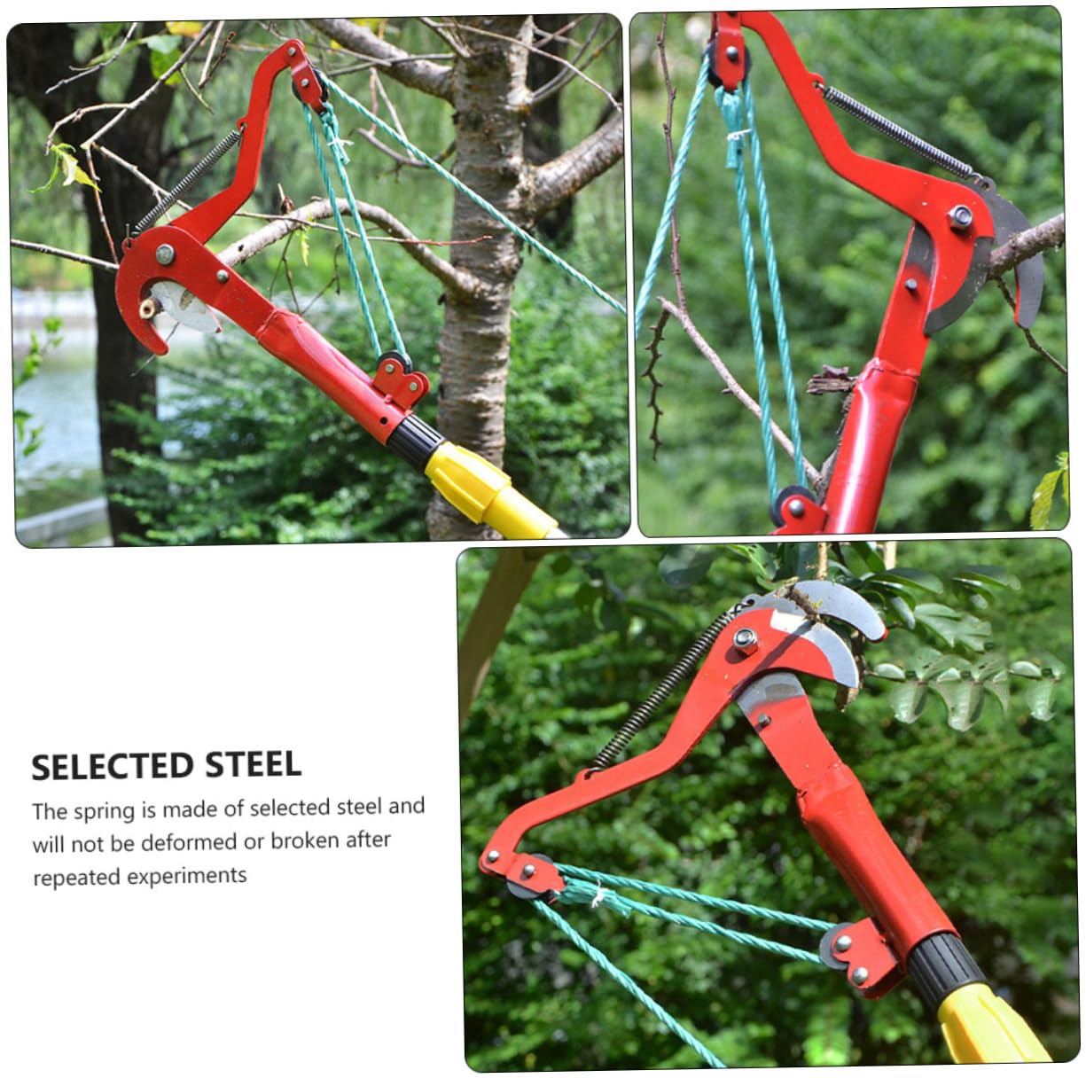 Abaodam 2stücke Bauschere Astschere Gartenschere mit Blumenschere und Stielschneider für Gartenarbeiten Obstbaumschneiden und Pflanzenpflege