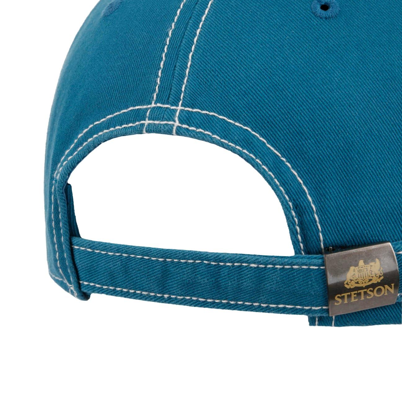Stetson Classic Logo Casquette de Baseball Unicolore Logo Avant Boucle Metallique Strapback Homme Toutes Saisons