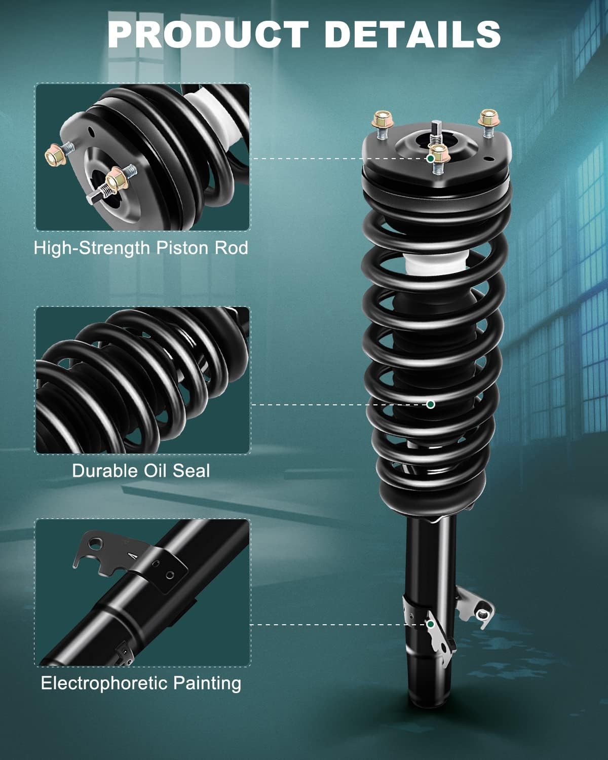 AUTOMUTO Strut Spring Assembly Front Pair Shock Absorber Fit 2007-2009 for Fusion,2007-2009 for Mercury Milan